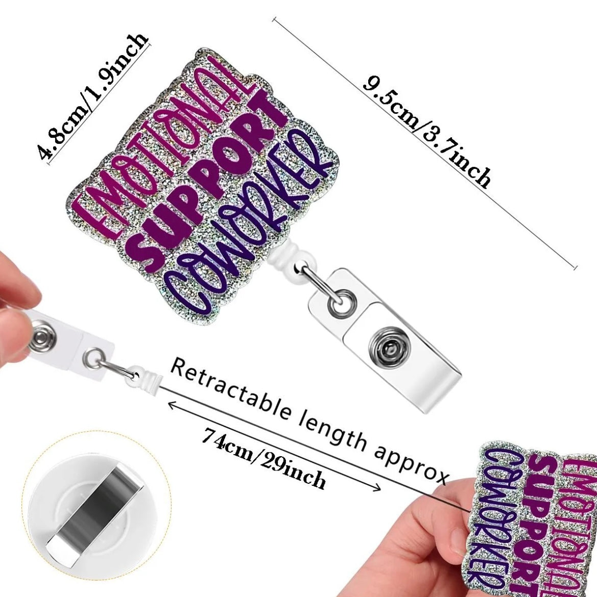 Emotional Support Coworker Badge Reel